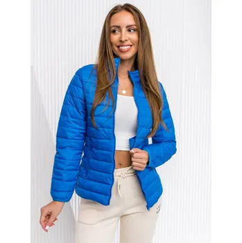 Dámská bunda Blankytná dámská prošívaná přechodová bunda Bolf 1141 - M
