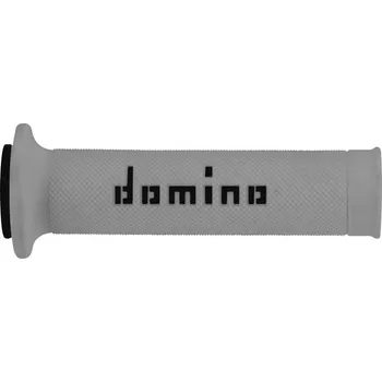 Motodoplněk Rukojeti, gripy A010 (road) délka 120 + 125 mm, DOMINO (šedo-černé)