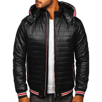 Černá pánská prošívaná přechodová bunda Bolf 6191 - 2XL