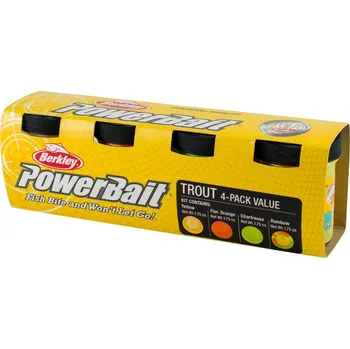 Umělá nástraha BERKLEY PowerBait® Trout Bait Season Pack 4 x 50g Bestseller Trout
