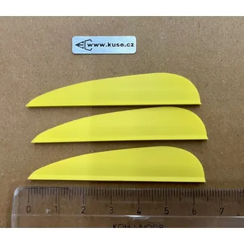 Křidélko šipu Letky na šípy - Vanes žluté 65mm