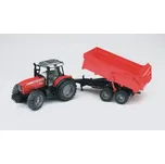 Bruder Traktor MASSEY FERGUSON + vůz
