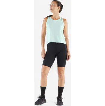 Pánské tričko KIPRUN Dámské běžecké prodyšné tílko Run 500 M MODRÁ|ZELENÁ