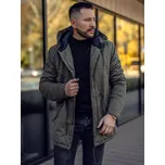 Zelená pánská zimní bavlněná parka Bolf 1793 - 2XL