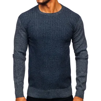 Pánský svetr Tmavě modrý pánský svetr Bolf S8523 - 2XL