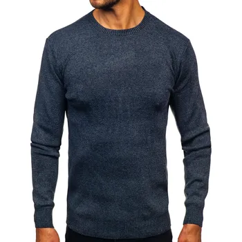 Pánský svetr Tmavě modrý pánský svetr Bolf S8712 - M