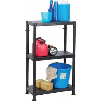 Dílenský regál Plastový regál se třemi policemi 60 cm - Garland