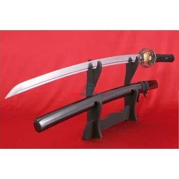 Replika zbraně Katana Hanare & uhlíková překládaná ocel & reálný hamon