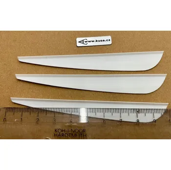 Křidélko šipu Letky na šíoy - Vanes bílé 10 cm
