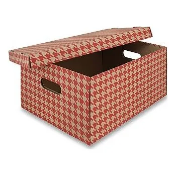 Archivační box Archivační krabice 440x320x200mm EMBA RDV červená