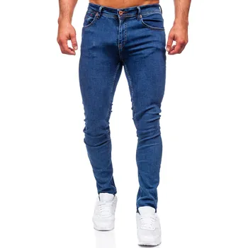 Pánské kalhoty Tmavě modré pánské džíny regular fit Bolf 1122 - 38/2XL