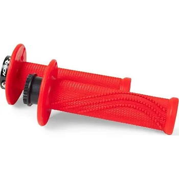 grip Rukojeti, gripy lock-on R20 Wave (BETA RR 125-530), RTECH (neon červené, 1 pár)