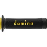 Rukojeti, gripy A010 (road) délka 120 + 125 mm, DOMINO (černo-žluté)