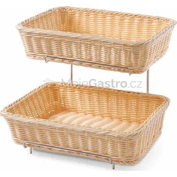 chlebník OEM Košíky Polly-Ratan na pečivo s rámem