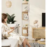 5patrová rohová police 156,4 cm | béžová