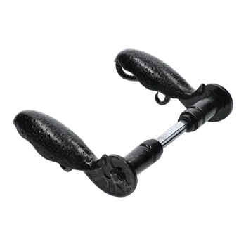 Dveřní kování Klika 145x75mm, průměr osazení 18mm, černá, pár