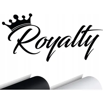 Samolepicí dekorace na vozidlo NÁLEPKA na auto NÁPIS ROYALTY ROYAL 10x21cm