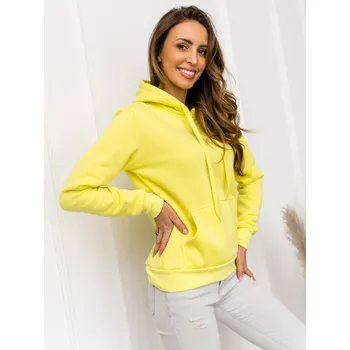 Dámská mikina Žluto-neonová dámská mikina anorak Bolf W02 - M