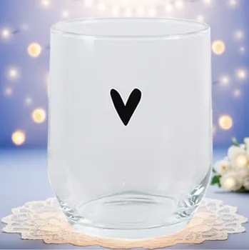 Sklenice Sklenička se srdíčkem 300ml