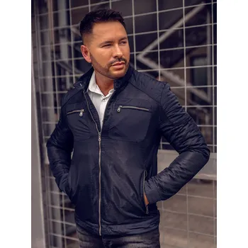 Pánská bunda Tmavě modrá pánská přechodová bunda Bolf 1702A - L