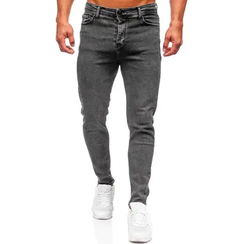 Pánské kalhoty Grafitové pánské džíny regular fit Bolf 6050 - 31/M