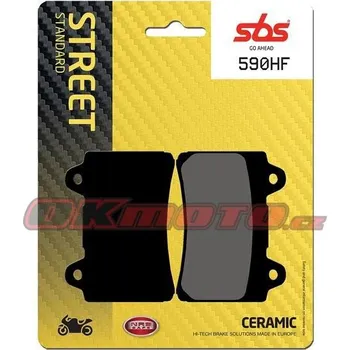 Brzdová destička Zadní brzdové destičky SBS 590HF - Yamaha XVZ 1300 Venture Royale, 1300ccm - 89-92