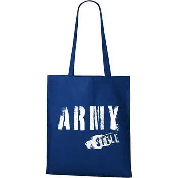 Nákupní taška DOBRÝ TRIKO Bavlněná taška s potiskem Army style Barva: Královsky modrá