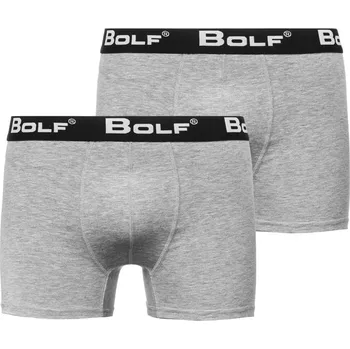 Boxerky Šedé pánské boxerky Bolf 0953-2P 2 PACK - 2XL