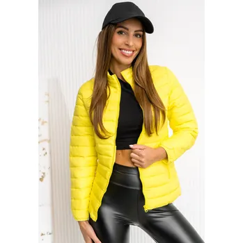 Žlůtá dámská prošívaná přechodová bunda Bolf 1141 - L