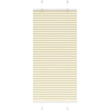 Roleta vidaXL Plisovaná roleta 55x150 cm Šířka látky 54,4 cm [4015185] Barva: krémová