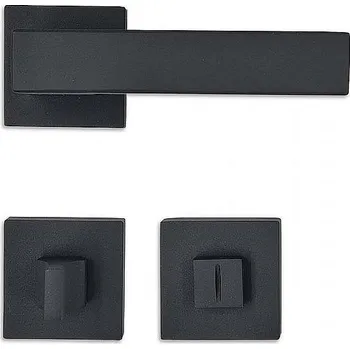 Dveřní kování KELLY-H rozetové kování ČERNÉ WC 051169