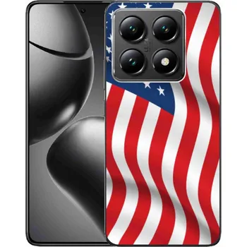 Vlajka Gelový kryt mmCase na Xiaomi 14T - USA vlajka