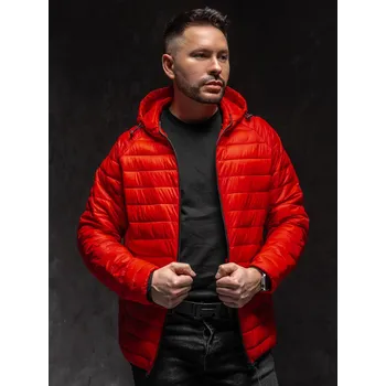 Červená pánská prošívaná přechodová bunda Bolf 13021A1 - L