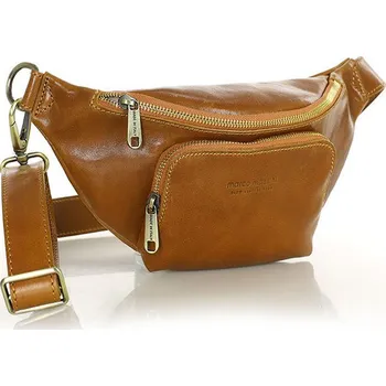 Outdoorové zavazadlo MARCO MAZZINI camel kožená ledvinka (L249a) Velikost: ONE SIZE
