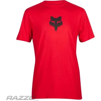 Pánské tričko Pánské tričko FOX Head SS Prem Tee Flame Red F25 L