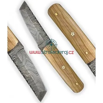 Kuchyňský nůž nůž Dellinger Damask miniTanto Olive