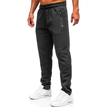 Pánské oblečení Grafitové pánské silné tepláky Bolf JX6278 - 2XL