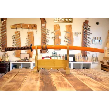 Replika zbraně katana HIROMASA z oceli AISI 1045 s kresbou na ostří