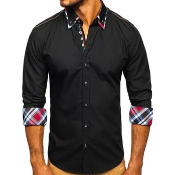 Pánská košile Pánská košile BOLF 3701 černá - M