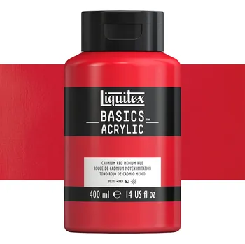 Vodová barva Akrylová barva Liquitex Basics - Cadmium Red Medium Hue Balení: 400 ml