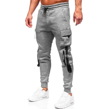 Šedé pánské jogger teplákové kapsáčé Bolf HSS020 - 2XL