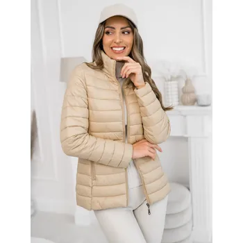 Kamelová dámská prošívaná přechodová bunda Bolf 16M9111 - S