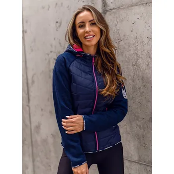 Dámská bunda Tmavě modrá dámská sportovní přechodová bunda Bolf KSW4004A - S