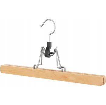 Ramínko Šatní ramínko mediTrade, bukové dřevo, chromovaný