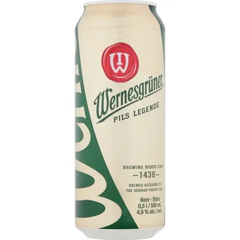 Pivo Wernesgrüner Pils Legende 0,5l pivo 4,9 % 500 ml