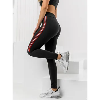 Dámské oblečení Černo-červené dámské legíny Bolf W82331 - M/L
