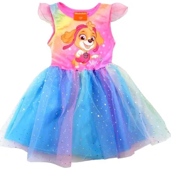 Dívčí šaty ŠATY TLAPKOVÁ PATROLA 2249 duhové Velikost: 110-116