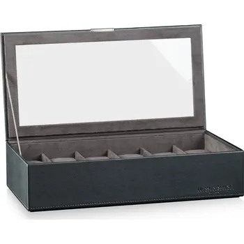 Box na hodinky Kazeta na hodinky HEISSE & SÖHNE 70019-123.37 HS Mirage XL - horní modul pro 12 hodinek - Schwarz