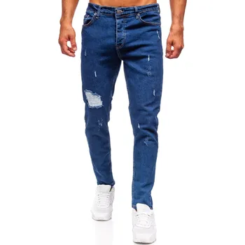 Pánské kalhoty Tmavě modré pánské džíny slim fit Bolf 6553 - 30/S