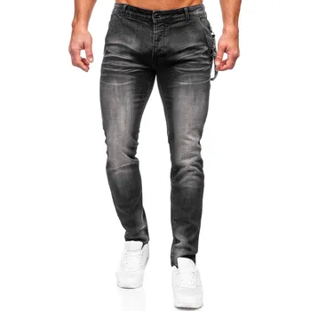 Pánské kalhoty Černé pánské džíny slim fit Bolf MP0091N - 31/M